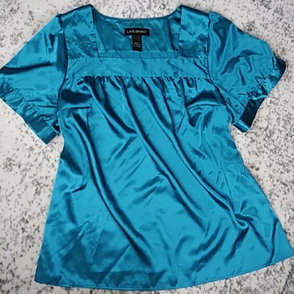 Lane Bryant Tops - Lane Bryant Teal Career Blouse